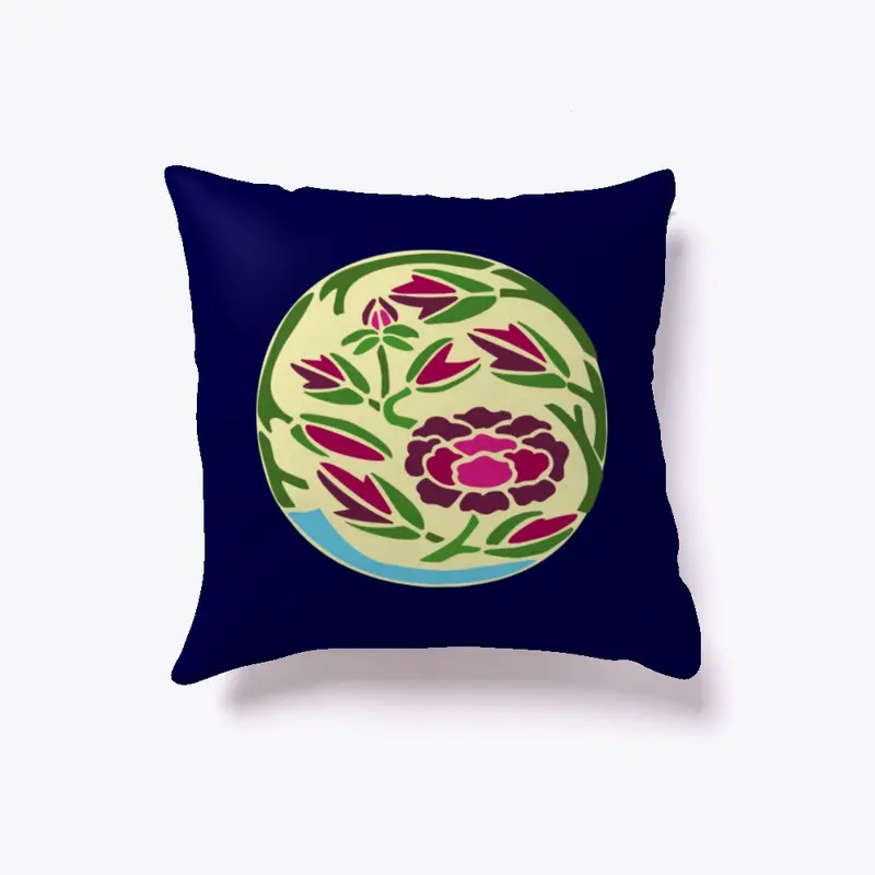 Chrysanthemum Kiku Pillow