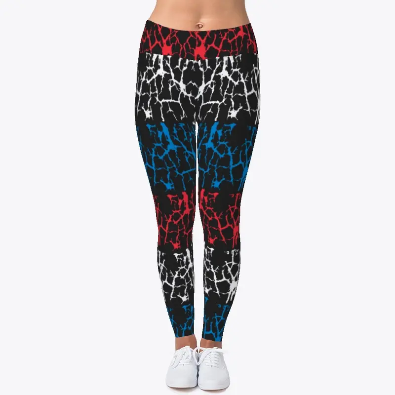 Red White and Blue Leggings