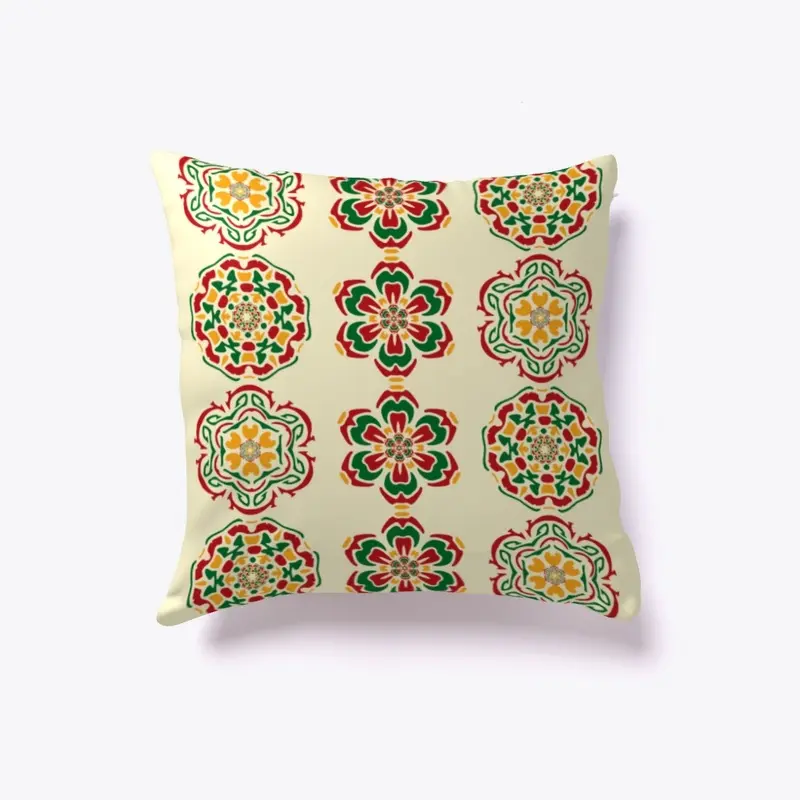 Christmas Mandala Pillow